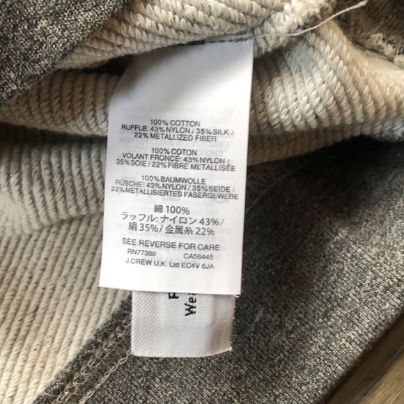 J.Crew | Grey metallic ruffle collar - Picture 8 of 9